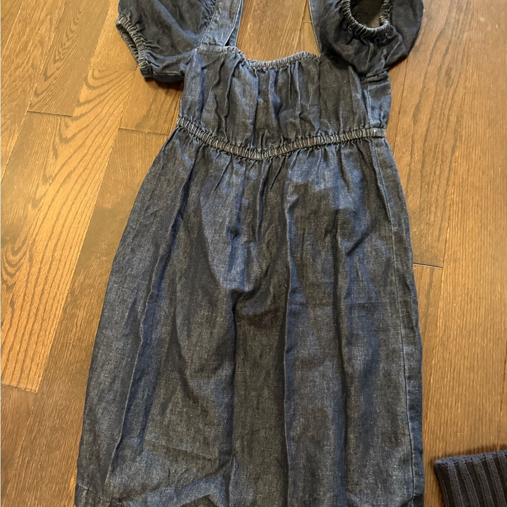 Jcrew Denim puff sleeve Dress